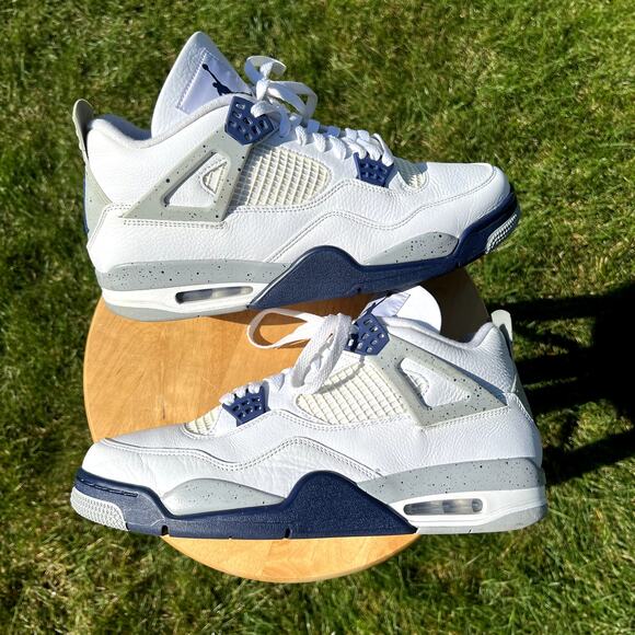 Size 12 - Nike Air Jordan 4 Retro Midnight Navy Men\'s Shoes - Ships Now